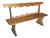 19th Century Italian Pine Frattino Design Bench For Sale