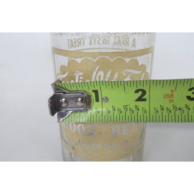 Frostie Old Fashion Empty Root Beer Bottle 12oz Clear Glass 1950s Soda Pop 4867b For Sale - Image 15 of 16
