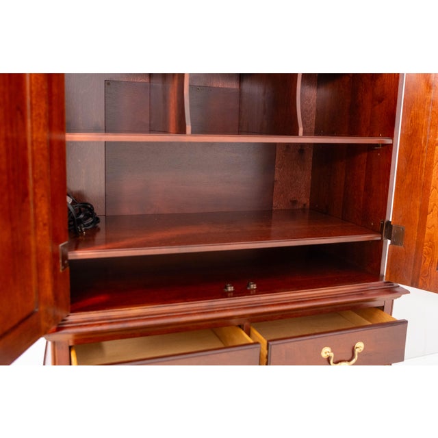 Pennsylvania House Cherry Fitted Interior Bedroom Armoire For Sale In Philadelphia - Image 6 of 18