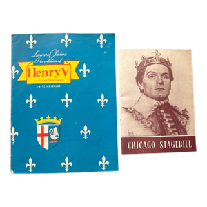 Two 1946 Henry v Chicago Playbills / Olivier - Set of 2