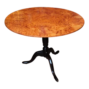 Swedish Alder Root Burl Wood Tilt Top Table, Late 18th/Early 19th Century