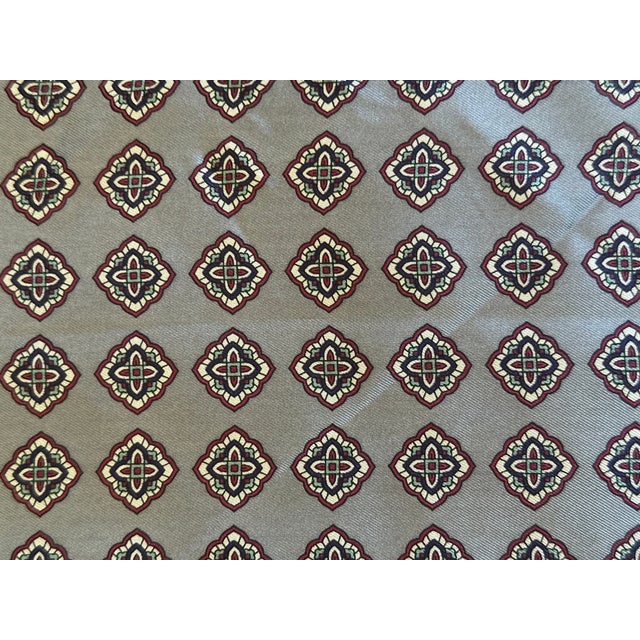 Textile Laura Ashley Designer Silk Scarf For Sale - Image 7 of 11