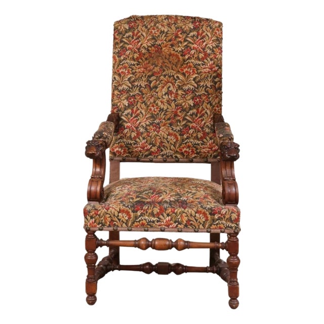 18th Century English Walnut Armchair For Sale