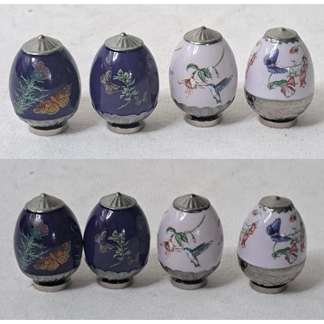 Late 20th Century House of Faberge Amethyst Garden Mini Eggs Display Dome Ltd. Edition Cp02364 For Sale - Image 5 of 12