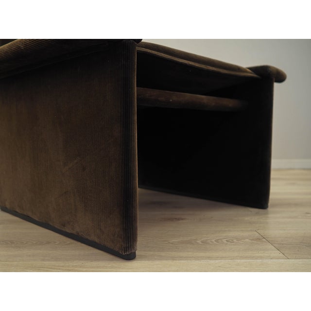 Italian Corduroy Armchair, Italy, 1970s For Sale - Image 15 of 18