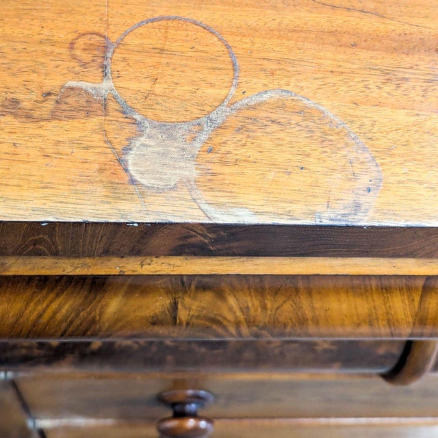 Antique American Empire Flame Mahogany Dresser With Skeleton Keys For Sale - Image 10 of 11