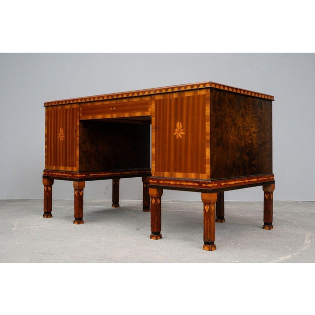 Art Nouveau Desk in Hardwood, Early 20th Century For Sale - Image 17 of 18
