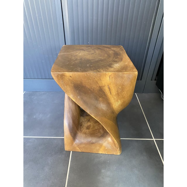 N1 Stool in Raw Walnut Wood, 1970 For Sale - Image 9 of 17
