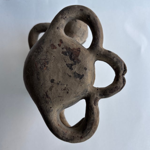 Antique Haitian Ritual Vessel With Anthropomorphic Figure, C. Early–Mid 20th Century For Sale - Image 9 of 11