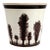 Dendritic Forest: English Mochaware Flower Pot For Sale