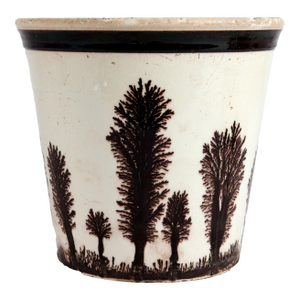 Dendritic Forest: English Mochaware Flower Pot