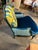 Wood Vintage French Bergere Peacock Chair For Sale - Image 7 of 7