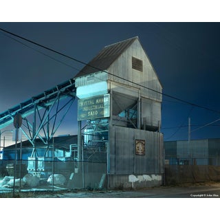 Contemporary Night Photograph "Sand Elevator" by John Vias For Sale