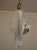 Mid-Century Modern Vintage Italian Art Deco Brass Chandelier with Glass Leaves attributed to Ercole Barovier for Barovier&Toso, 1940s For Sale - Image 3 of 14