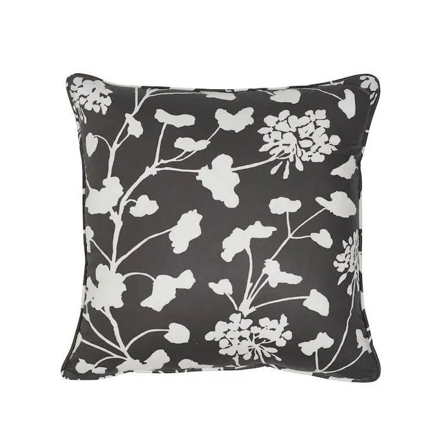 Schumacher Schumacher Pennick Chintz 20" Pillow in Black For Sale - Image 4 of 4