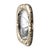 Wood "Candice" Convex Wall Mirror With Bronze Details, Handcrafted For Sale - Image 7 of 7