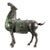 Bronze Horse Figure - Archaic Style Statue With Saddle For Sale