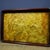 This is an elegant vintage Chinese tea tray, featuring a striking golden burl wood (Nanmu) panel set within a dark...
