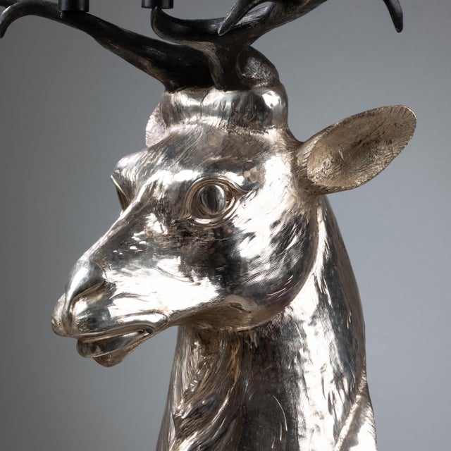 Silver-Plated Metal Candlestick, 1970s, in Flawless conditions. Designed 1970 to 1979 This piece has an attribution mark,...