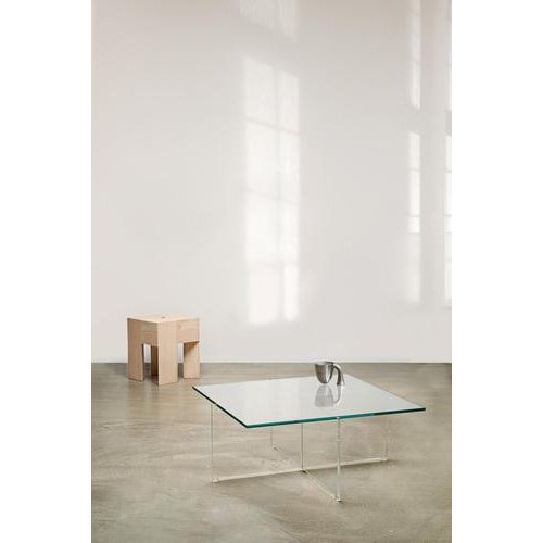 Joe Colombo Crossplex Low Table in Polycarbonate and Glass by Bodil Kjær for Karakter For Sale - Image 4 of 7