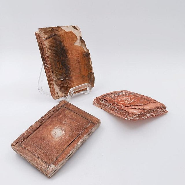 Terracotta Fond dAtelier Books from N.Lebrun, Belgium, 1980s, Set of 3 For Sale - Image 16 of 16