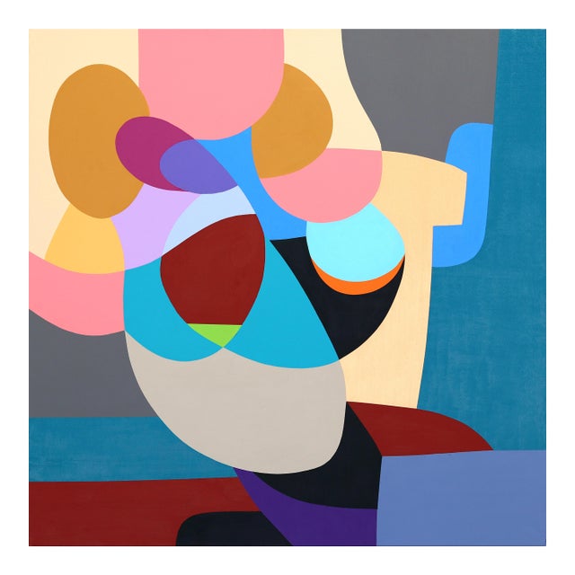 Libra - Abstract Colorful Geometric Shapes Original Artwork by Federico Pinto Schmid For Sale