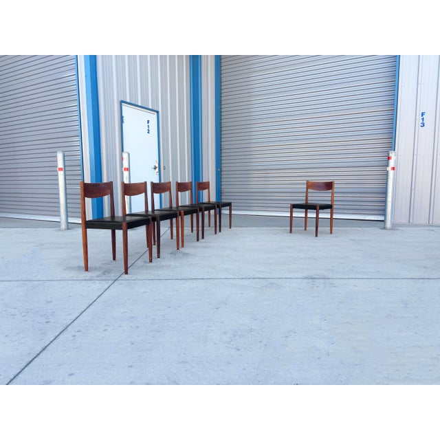 1960s Danish Modern Teak Dining Set of 7 For Sale In Los Angeles - Image 6 of 18