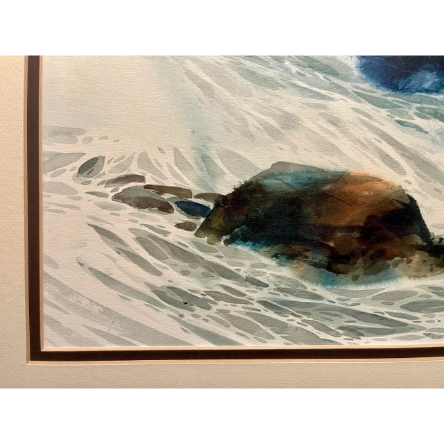 1979 Watercolor Painting by Listed Iranian Artist Alireza Aka Ali Golkar Signed For Sale - Image 4 of 6