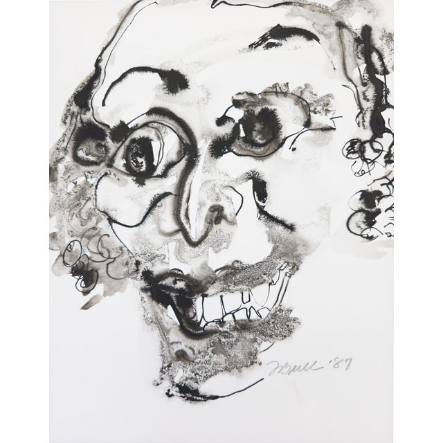 You Don't Say? Fran Bull, c. 1987 You Don’t Say? by Fran Bull presents a smiling, disembodied figure from Bull’s ink...