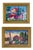 Vintage 1960s Gilt-Framed Needlepoint Landscape Artwork - a Pair For Sale