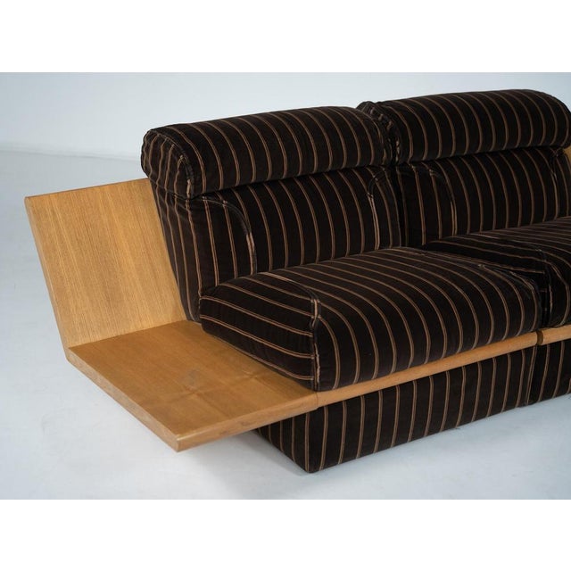 Large Modular Sofa with Integrated Side Tables, Italy, 1970s For Sale - Image 4 of 13