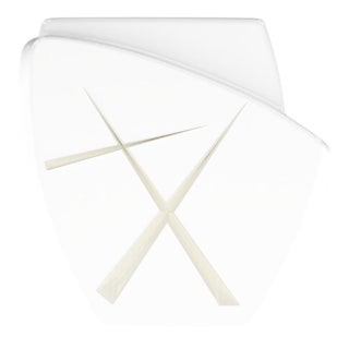 Agostina Line 1 Arctic White/Platinum Side Table from Eje-Design For Sale