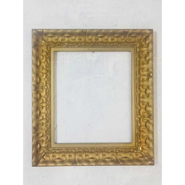 Wood Gold Gilt Ornate Vintage Frame For Sale - Image 7 of 8