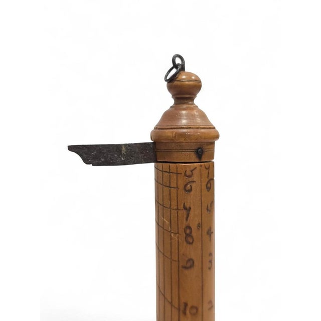 Brown Portable Shepherds Column Sundial in Carved Wood, 1760s For Sale - Image 8 of 12