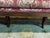 Restoration Bench in Mahogany and Genoa Velvet For Sale - Image 3 of 10
