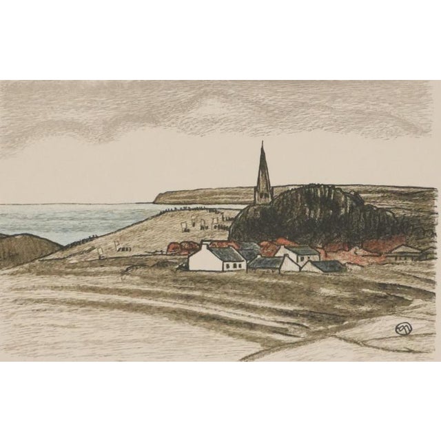 Mathurin Meheut, Brittany, Seaside Village, Engraving For Sale - Image 7 of 7