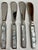 Late 20th Century Mother of Pearl & Stainless Canapé Knives-Set of 4 For Sale - Image 4 of 6