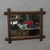 Wood Antique Black Forest Mirror With Rustic Carved Frame For Sale - Image 7 of 7