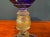 VIntage Blue and Gold Murano Glass Vase For Sale - Image 4 of 7