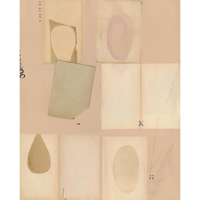 Minimalist Collage Print in Neutral Tones For Sale