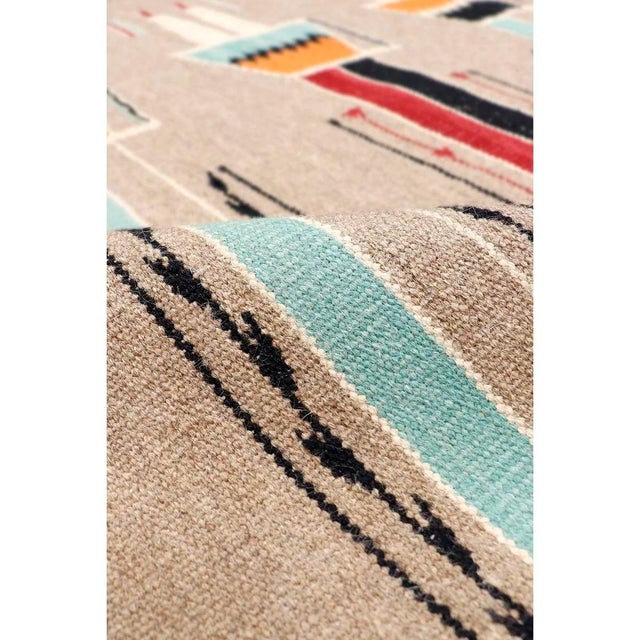 Tuscany Wool Mocha Area Rug, 4' 3'' X 6' 1'' For Sale - Image 4 of 6