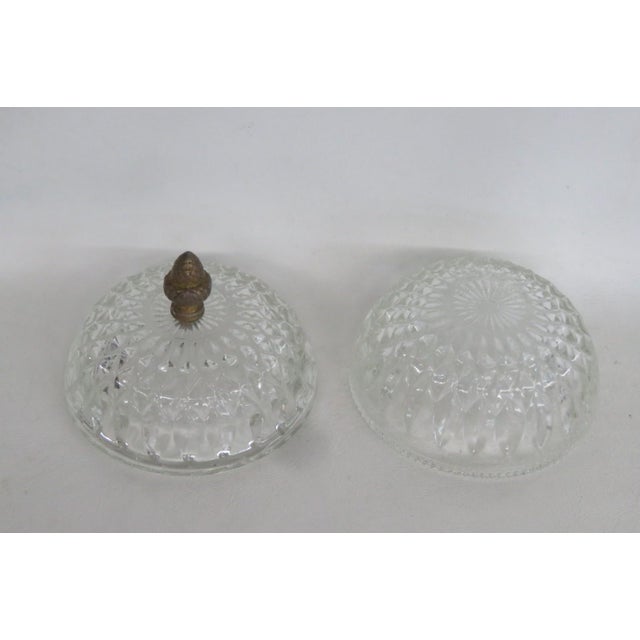 Indiana Glass Company Indiana Glass Mount Vernon Candy Box Bowl With Lid Cab Clear Pressed Glass 5171b For Sale - Image 4 of 10