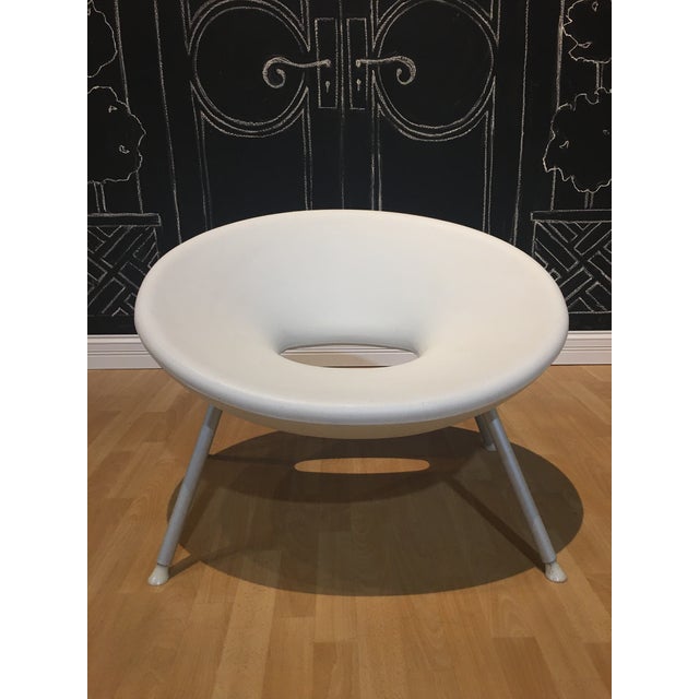 1990s White Scoop Chair by Starke For Sale - Image 6 of 6