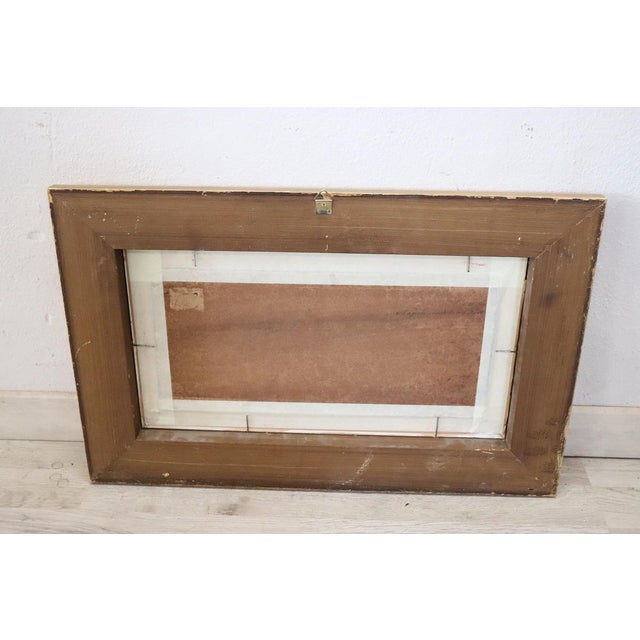 View of the Gulf of Naples, Oil Painting on Board, Early 20th Century, Framed For Sale - Image 11 of 13