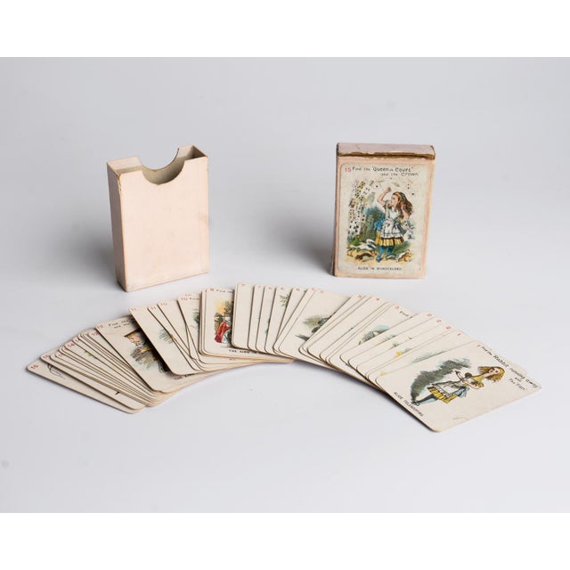 Antique Alice in Wonderland Playing Cards Game by Thomas De La Rue & Co For Sale - Image 4 of 18
