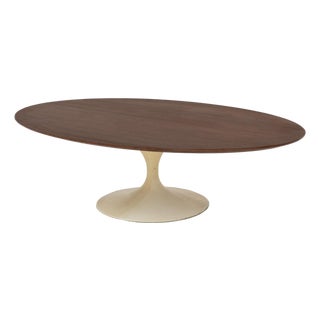 Eero Saarinen for Knoll Walnut Tulip Coffee Table For Sale