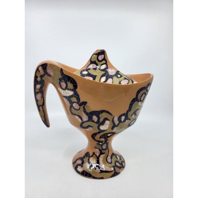 1960s Vintage Covered Bowl in Ceramic by Gabrielle Mackiewicz, France, 1960 For Sale - Image 5 of 14