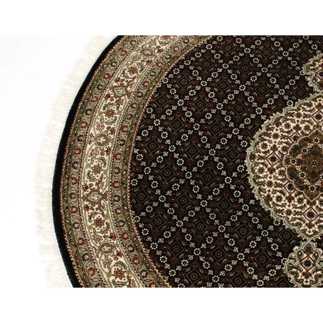 1980s Vintage 20th Century Indian Wool Indo Tabriz Rug, 1980s For Sale - Image 5 of 11