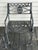 Vintage Star and Dolphin Double Settee Arm Chair Table With Filigree a Set of 3 For Sale In Chicago - Image 6 of 12
