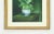 Wood 1980s Green and Yellow Auricula in Blue and White Bowl Gouache Painting by Jose Escofet For Sale - Image 7 of 9